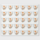 Cute Fox Cadeaupapier (Vlak)