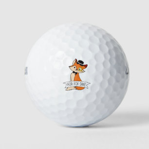 Cute Fox Clipart Oh voor Fox Sake epic Sarcastic Golfballen