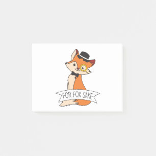 Cute Fox Clipart Oh voor Fox Sake epic Sarcastic Post-it® Notes