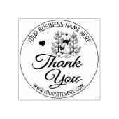 Cute Fox Custom Business Hartelijk dank, Rubber St Rubberstempel (Afrduk)