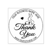 Cute Fox Custom Business Hartelijk dank Rubberstempel (Afrduk)