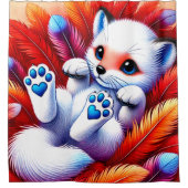 Cute Fox Douchegordijn (Voorkant)