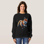 Cute fox for men women ladies foxes lovers fox ani trui (Voorkant volledig)