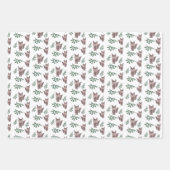 Cute Fox Herfst Autumn Greenery Inpakpapier Vel (Voorkant)