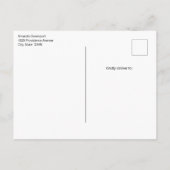 Cute Fox in a Red Scarf Autumn Image Birthday Uitnodiging Briefkaart (Achterkant)