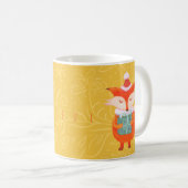 Cute Fox KerstmisMug Koffiemok (Voorkant rechts)