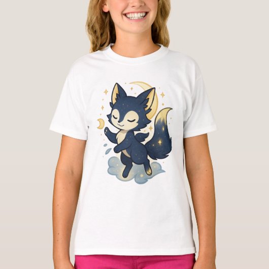 【Cute Fox Kids T-Shirt】 T-shirt (Voorkant)