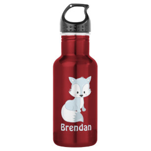 Cute Fox Kinder Personalized Waterfles