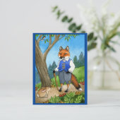 Cute fox, lapin lapin lapin carte postale (Debout devant)