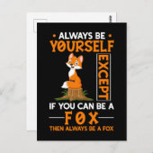 Cute Fox Lover Forest Animal Foxes Briefkaart (Voorkant / Achterkant)