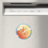 Cute Fox Magnet Magneet (Insitu (Vaatwasser))
