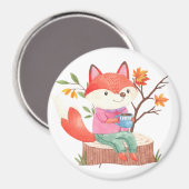 Cute Fox Magnet Magneet (Voorkant / Achterkant)