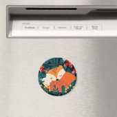 Cute Fox Magnet Magneet (Insitu (Vaatwasser))