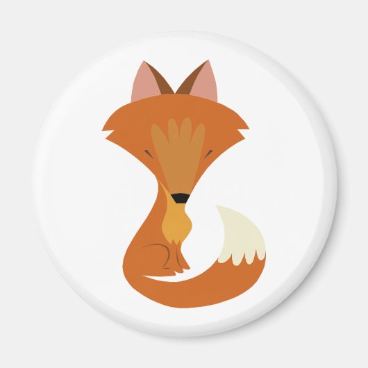 Cute Fox Magnet Magneet (Voorkant)