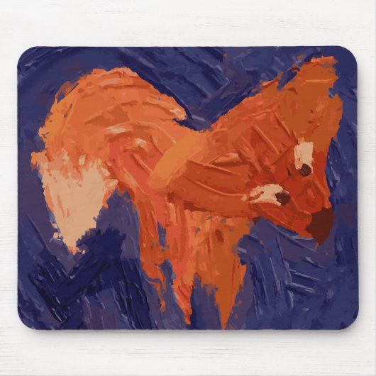 Cute Fox Mouse Pad Muismat (Voorkant)