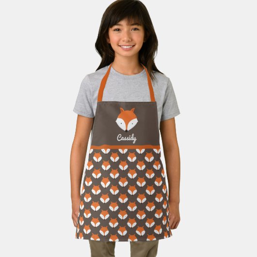 Cute Fox Name Animal Pattern Schort (Insitu)