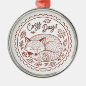 Cute Fox Nature Ornament (Voorkant)