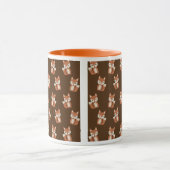 Cute Fox Pattern Mok (Midden)