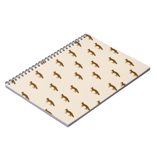 Cute  Fox Pattern Notitieboek (Linkerzijde)