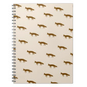 Cute  Fox Pattern Notitieboek (Voorkant)