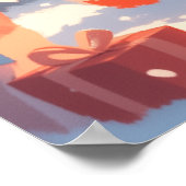 Cute Fox Playing Violin Poster (Hoek)