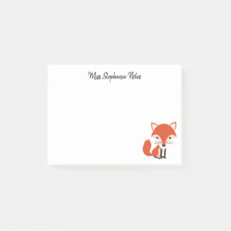 Cute Fox Post It Notes for Class-Kantoor-College
