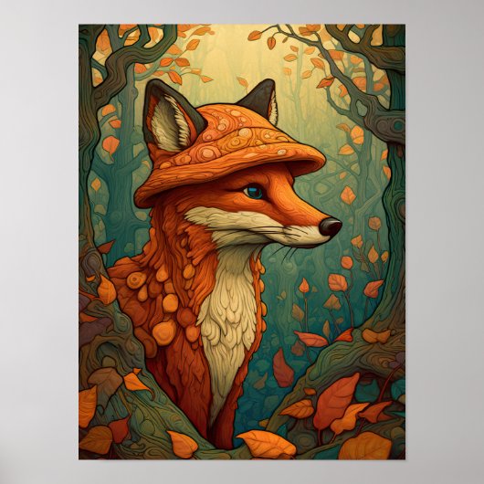 Cute fox poster (Voorkant)