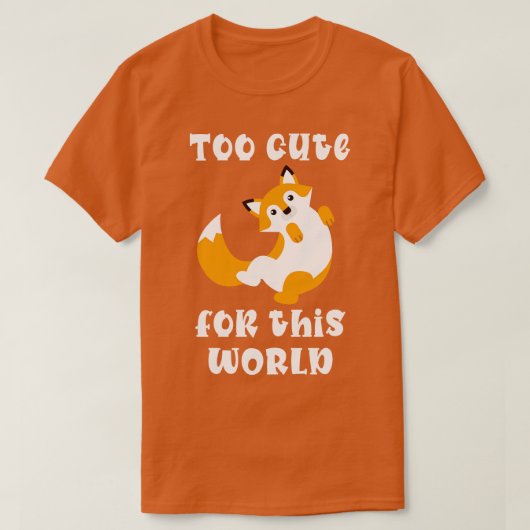Cute Fox Red Fox T-shirt (Design voorkant)