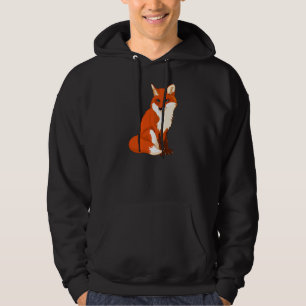 Cute Fox Sitting Mannen Hoodie