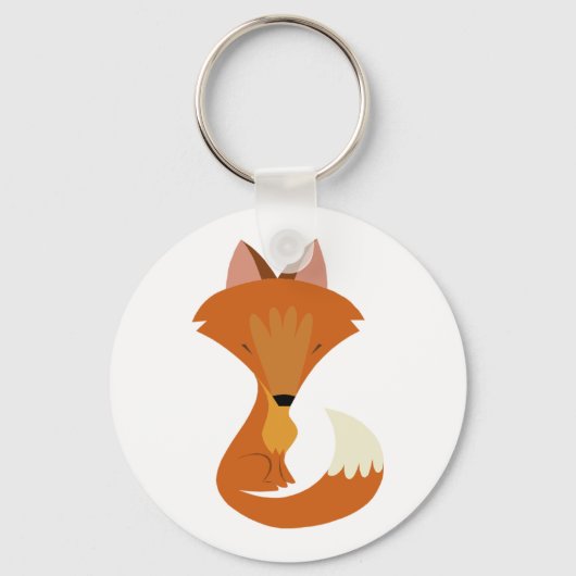 Cute Fox Sleutelhanger (Voorkant)