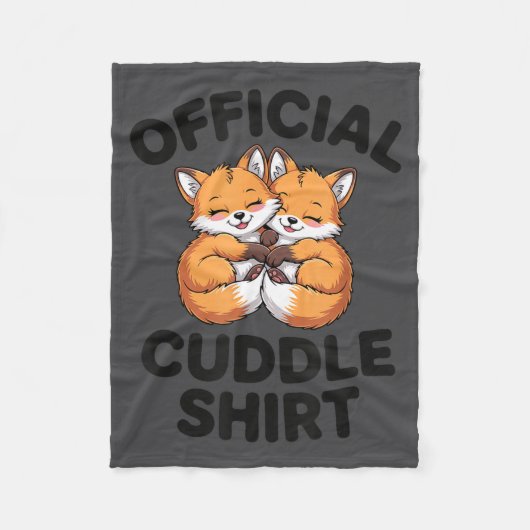 Cute Fox Snuggle Couple This Is My Cuddle Fleece Deken (Voorkant)
