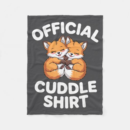 Cute Fox Snuggle Couple This Is My Cuddle Fleece Deken (Voorkant)