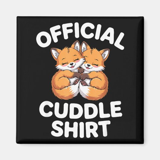 Cute Fox Snuggle Couple This Is My Cuddle  Magneet (Voorkant)