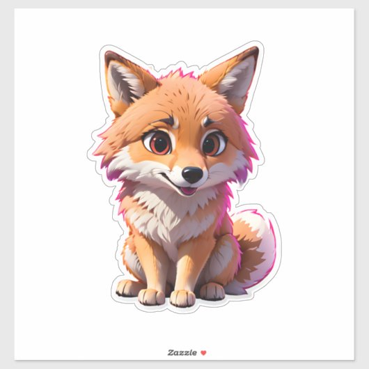 Cute Fox Sticker (Vel)