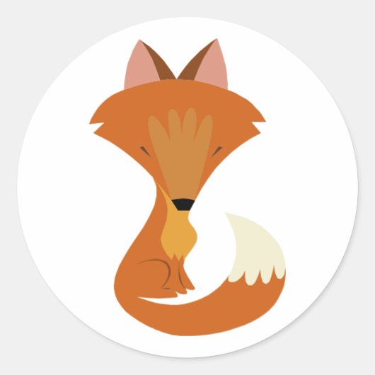 Cute Fox Stickers (Voorkant)