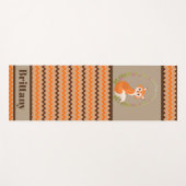 Cute Fox voegt naam yoga mat toe (Voorkant (horizontaal))