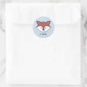 Cute Fox Woodland thème Sticker personnalisé (Sac)