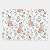 Cute Fox Wrapping Paper (Voorkant)