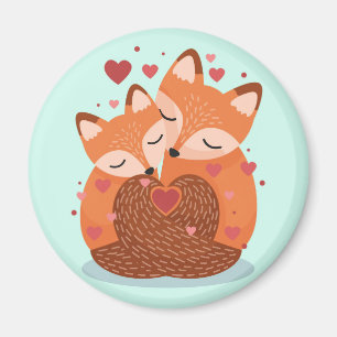 Cute Foxes Magneet
