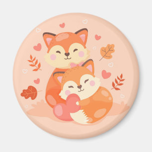 Cute Foxes Magneet