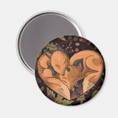 Cute Foxes Magnet Magneet (Voorkant / Achterkant)