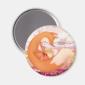 Cute Foxes Magnet Magneet (Voorkant / Achterkant)