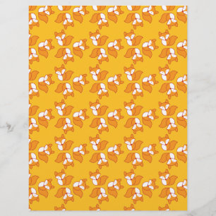 Cute foxy-patroon