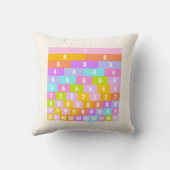 Cute Fractions Design for Wiskunde Lovers Kussen (Achterkant)