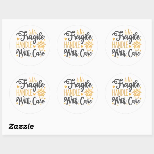 Cute FRAGILE Handle With Care Labels | Aesthetic (Vel)