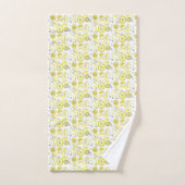 Cute Fraîche Citron Citrus Doodle Jaune (Serviette à main)