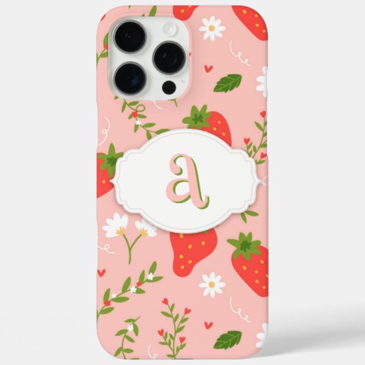 Cute fraise Motif iPhone / coque ipad (Verso)