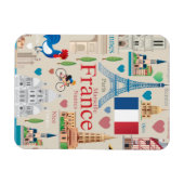 Cute France Icons Magneet (Horizontaal)
