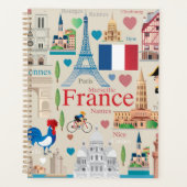 Cute France Icons Planner (Voorkant)