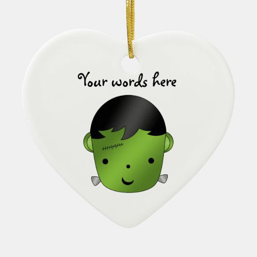 Cute Frankenstein monster Keramisch Ornament (Voorkant)